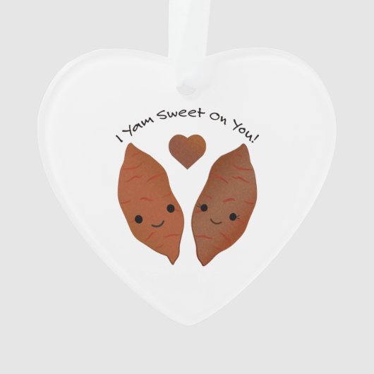 Yam Sweet on You Sweet Potato Ornament (Rückseite)