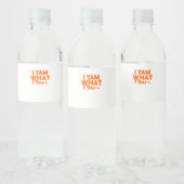 Yam, was ich bin, ist mein Süßkartoffel Thanksgivi Wasserflaschenetikett (Flaschen)