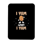 Yam Was ich Yam Funny Potato Pub Erntedank Magnet (Vertikal)