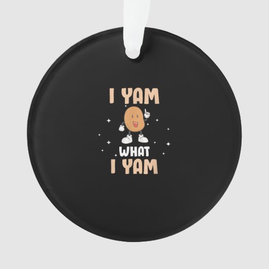 Yam Was ich Yam Funny Potato Pub Erntedank Ornament (Vorderseite)