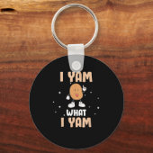 Yam Was ich Yam Funny Potato Pub Erntedank Schlüsselanhänger (Vorderseite)