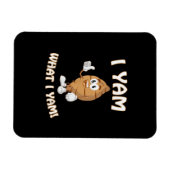 Yam, was ich Yam Shirt Funny Erntedank Food Puff Magnet (Horizontal)
