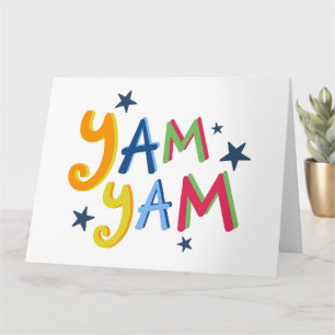 Yam Yam Black Country Quotes Card Karte
