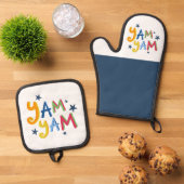 Yam Yam Black Country Schürze Ofenhandschuh & Topflappen-Set (Oben Unten)