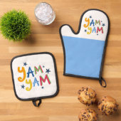 Yam Yam Black Country Schürze Ofenhandschuh & Topflappen-Set (Oben Unten)