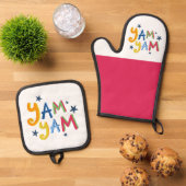 Yam Yam Black Country Schürze Ofenhandschuh & Topflappen-Set (Oben Unten)