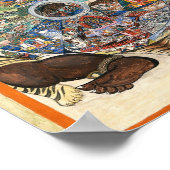 Yama, der Herr des Todes, der das Rad des Lebens h Poster (Ecke)