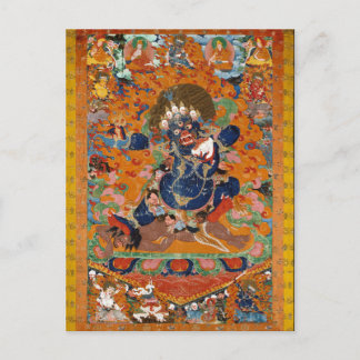 Yama Tibetan Buddhist Deity Postkarte