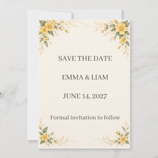 Yamabuki Save the Date (Vorderseite)