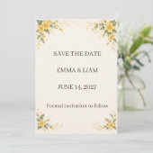 Yamabuki Save the Date (Stehend Vorderseite)