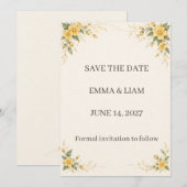 Yamabuki Save the Date (Vorne/Hinten)