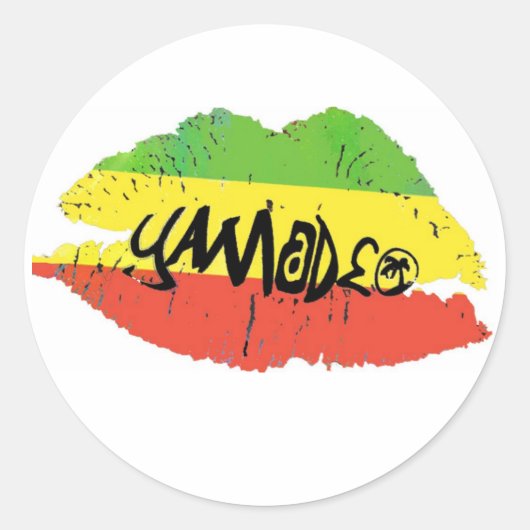 Yamadeo Kiss white STICKER (Vorderseite)