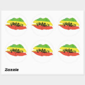 Yamadeo Kiss white STICKER (Blatt)