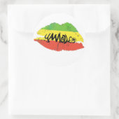 Yamadeo Kiss white STICKER (Tasche)