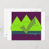 Yamagata Dewa Sanzan Postkarte (Vorne/Hinten)