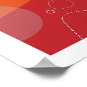 Yamaguchi - Abstraktes Poster im Atomzeitalter (Ecke)