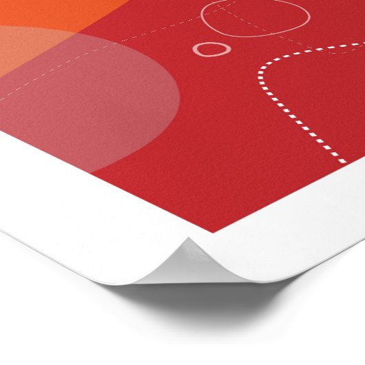 Yamaguchi - Abstraktes Poster im Atomzeitalter (Ecke)