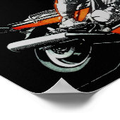 Yamaha FJ Vintag Design Poster (Ecke)