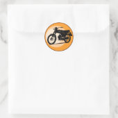 Yamaha FS1E 'FIZZY' Classic moped Runder Aufkleber (Tasche)