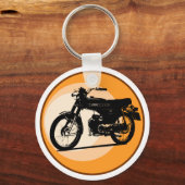 Yamaha FS1E 'FIZZY' Classic moped Schlüsselanhänger (Vorderseite)