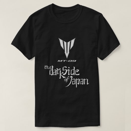 Yamaha MT09 Dunkelseite des klassischen japanische T-Shirt (Design vorne)