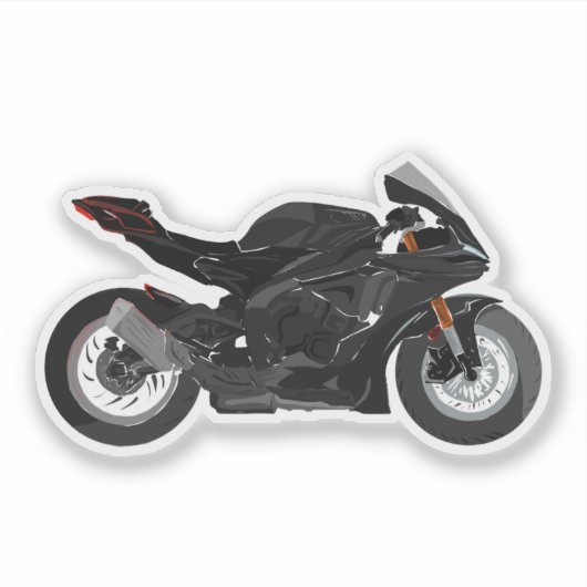 Yamaha R1-Aufkleber Aufkleber (Vorderseite)