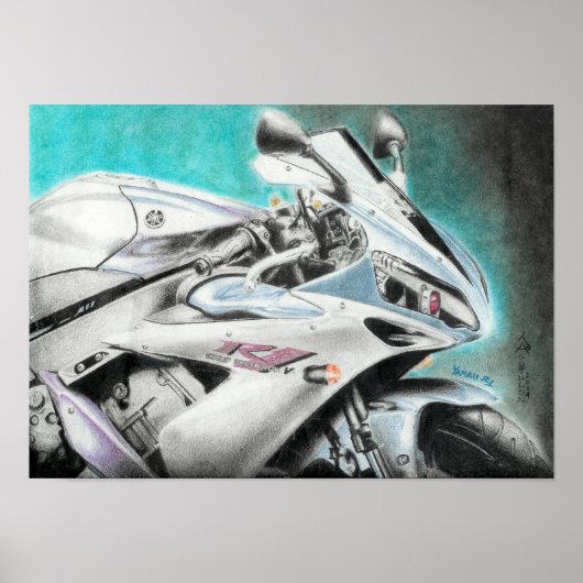 Yamaha R1 Poster (Vorne)