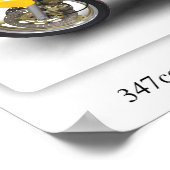 Yamaha RD350 LC Motorrad - A3-Druckplakat Poster (Ecke)