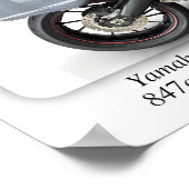 Yamaha Tracer 900 GT Motorrad - A3-Großdruck Poster (Ecke)