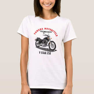 YAMAHA V STAR 250 Custom Designer Apparel T - Shir T-Shirt