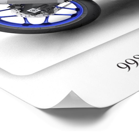 Yamaha YZF-R1 2019 Motorrad - A3 Poster (Ecke)