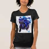 Yamaha YZF R1 Art Print T-Shirt (Vorderseite)