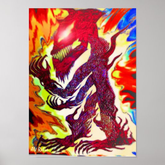 Yamahachi Wolf Poster (Vorne)