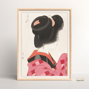 Yamakawa Shuho Red Collar Eleganz Japanisch Asiati Poster