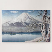Yamanaka See im Winter von Tsuchiya Koitsu Puzzle (Horizontal)