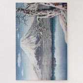 Yamanaka See im Winter von Tsuchiya Koitsu Puzzle (Vertikal)