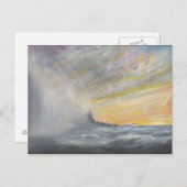 Yamato Emerges from Pacific Typhoon 1944 2010 Postkarte (Vorne/Hinten)