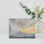 Yamato Emerges from Pacific Typhoon 1944 2010 Postkarte (Stehend Vorderseite)