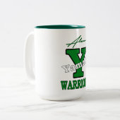 Yamato High School Japan Krieger Alumni Zweifarbige Tasse (Vorderseite Links)