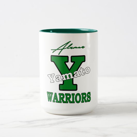 Yamato High School Japan Krieger Alumni Zweifarbige Tasse (Mittel)