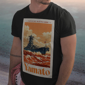 Yamato Japanese Battleship Vintage Maritime Poster T-Shirt