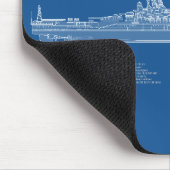 Yamato - Pläne für Schiffskonzepte ABD Mousepad (Ecke)