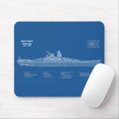 Yamato - Pläne für Schiffskonzepte ABD Mousepad (Mit Mouse)