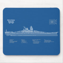 Yamato - Pläne für Schiffskonzepte ABD Mousepad