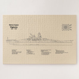 Yamato - Pläne für Schiffskonzepte SD Puzzle