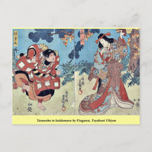 Yamauba nach Kaidomaru durch Utagawa, Toyokuni Uki Postkarte