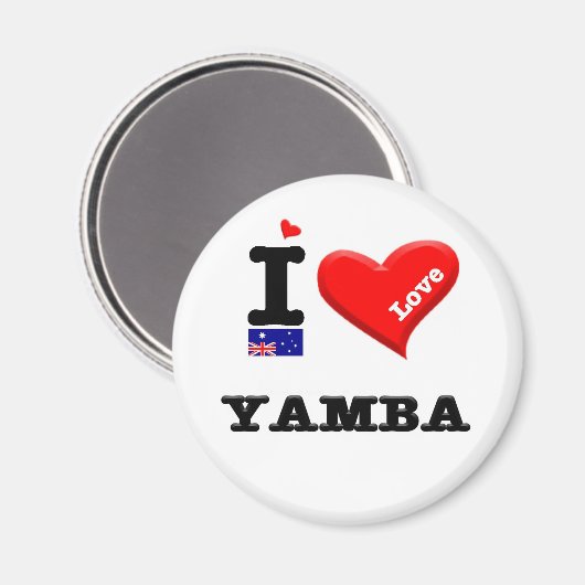 YAMBA - I-Liebe Magnet (Vorderseite/Rückseite)