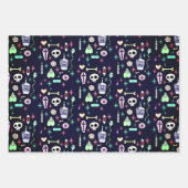 Yami Kawaii Weihnachtswrapping Geschenkpapier Set (Vorderseite)