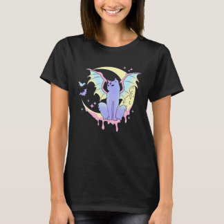 Yami Mondphasen Pastell Goth Katze Kätzchen Heidni T-Shirt