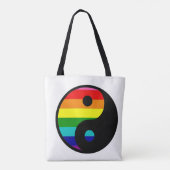 Yan-Yan-Yang-Gay Pride Wiederverwendbar Tasche (Rückseite)